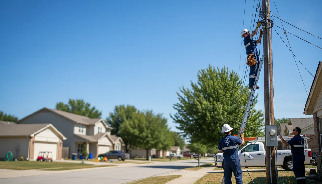 Residential electrician providing installation services in Markham, IL